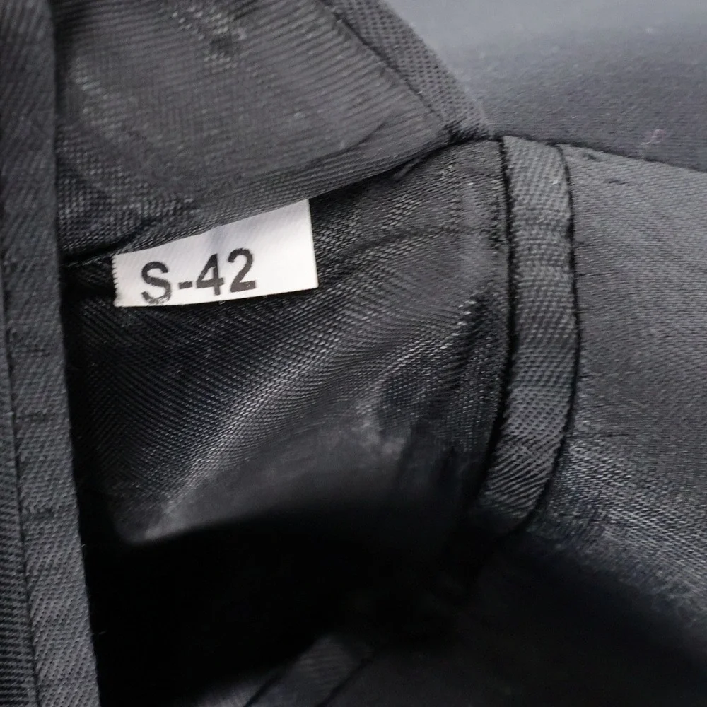 Jones New York 100% Wool 3-Button Tuxedo Suit Black Mens‎ 42S 35x29